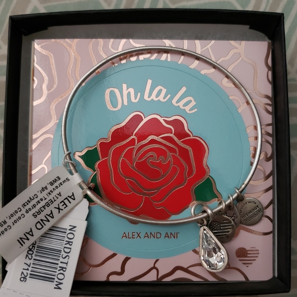 Alex and Ani April Birth Month Charm Bangle